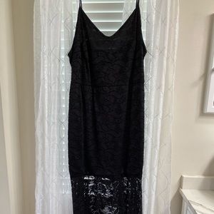 Lace black dress